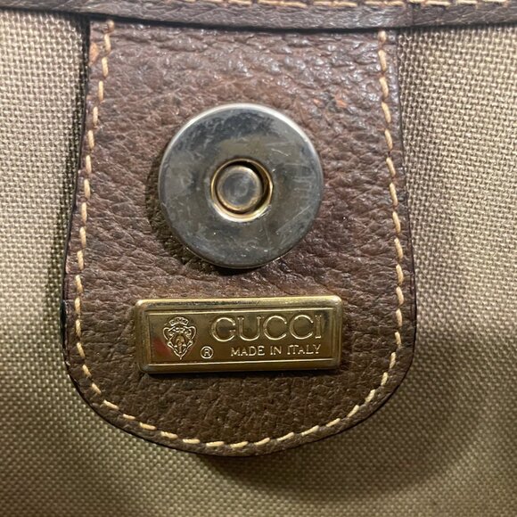 Authentic VINTAGE GUCCI Sherry Line Interlocking GG Tote Bag - Picture 7 of 16